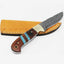 Artisan Crafted Damascus Steel Fixed Blade Hunting Knife - Korvel