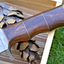 Wilderness Guardian: Premium Damascus Steel Bowie Knife with Rosewood Handle & Leather Sheath - Korvel