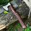 Artisan Crafted Viking Tomahawk Axe with Hand Engraving & Rosewood Handle by KBS Knives - Korvel