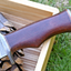 Wilderness Master: Premium Damascus Steel Bowie Knife with Rosewood Handle & Leather Sheath - Korvel