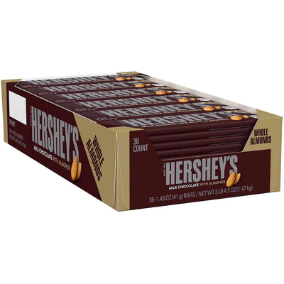 HERSHEY'S Milk Chocolate with Almonds - 36 Count