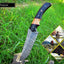 Artisan Crafted Damascus Steel Hunting Knife - 10 Inches - Korvel