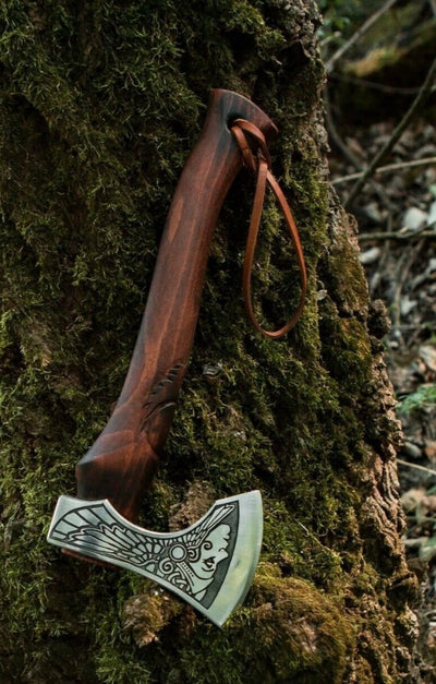 Valkyrie's Edge Norse Battle Axe – Artisan Forged Masterpiece - Korvel