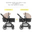 Gbruno 2-in-1 Foldable Baby Stroller - Coffee