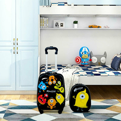 Gbruno Kids Luggage Set: 12" Backpack & 16" Rolling Suitcase