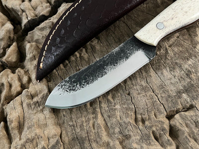WildEdge Premium Bushcraft Knife – 8-Inch Survival Blade with Ergonomic Bone Handle - Korvel