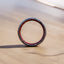 Eternal Bond Damascus Steel Unity Ring with Brass and Wood Inlay by KBS Knives - Korvel