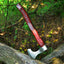 Artisan Crafted Viking Tomahawk Axe - Hand Engraved High Carbon Steel with Rosewood Handle - Korvel