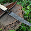 Exquisite 11-Inch Custom Damascus Steel Fillet Knife with Wenge Wood & Bone Handle - Korvel