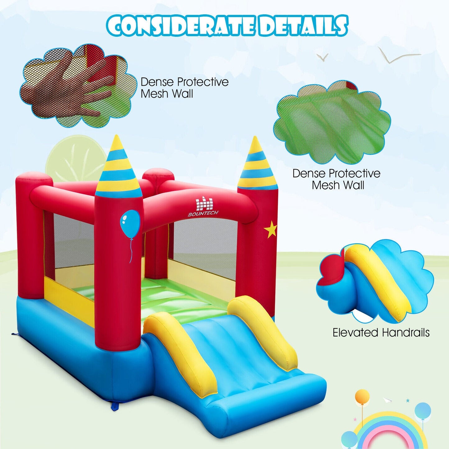 Kids Inflatable Bounce Castle - Blower Not Included