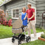 Folding Aluminum Baby Stroller with Diaper Bag - Beige