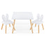 Ensemble de table et chaises pour enfants 3 pièces - Blanc