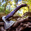Handcrafted Native American Tomahawk – Forged 1095 Steel Blade & Rosewood Handle – Warrior’s Edge - Korvel