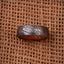 Eternal Connection Damascus Steel Anniversary Ring with Wooden Inlay by KBS Knives Store - Korvel