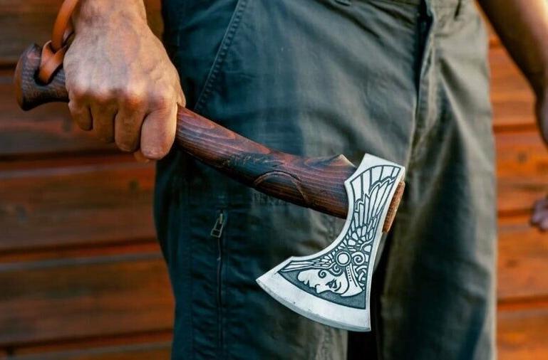 Valkyrie's Edge Norse Battle Axe – Artisan Forged Masterpiece - Korvel