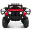12V Kids Remote Control Riding Truck Car with LED Lights - Red