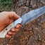 Artisan Crafted Damascus Steel Hunting Knife - Korvel
