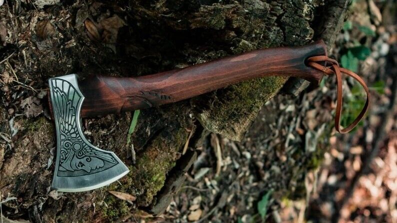 Valkyrie's Edge Norse Battle Axe – Artisan Forged Masterpiece - Korvel