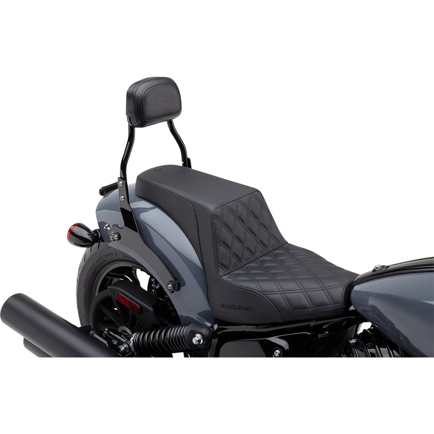 Cobra Chrome Mini Detachable Backrest Kit for 2022-2025 Indian Chief 111 Models - Korvel