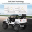 Camion de randonnée télécommandé pour enfants 12V avec lumières LED - Blanc