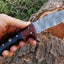 Artisan Crafted Damascus Steel Hunting Knife - Korvel