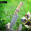 Artisan Crafted Damascus Steel Hunting Knife - Korvel