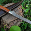 Exquisite Custom Damascus Steel Fillet Knife with Elegant Rosewood Handle - Korvel