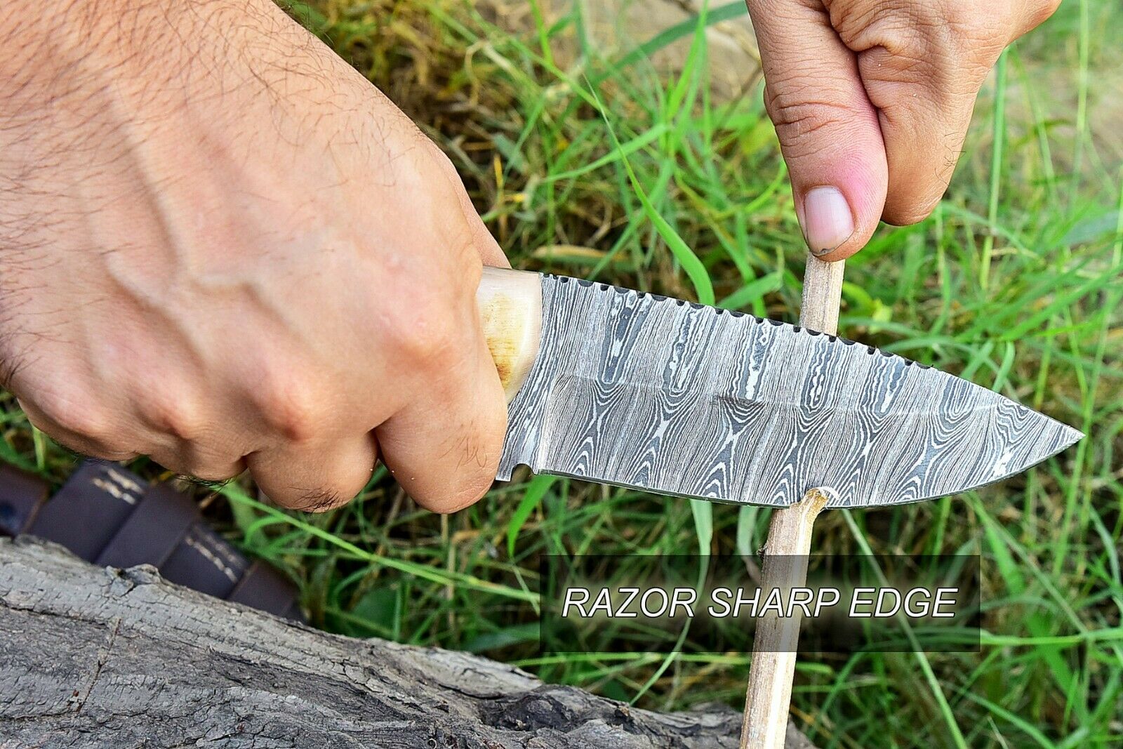 Artisan Crafted Damascus Steel Hunting Knife - Korvel