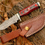 Premium Custom Damascus Steel Hunting Knife - Handcrafted Excellence - Korvel