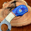 Artisan Crafted Damascus Steel Hunting Knife with Bone Handle - Korvel