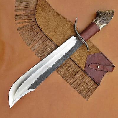Premium Handcrafted 1095 Steel Bowie Knife for Outdoor Adventures - Korvel