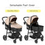 Gbruno 2-in-1 Foldable Baby Stroller - Coffee