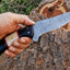 Artisan Crafted Damascus Steel Hunting Knife - Korvel