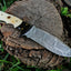Artisan Crafted Damascus Steel Hunting Knife - Korvel