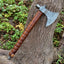 Handcrafted Native American Tomahawk with Damascus Steel Blade – "Spirit of the Pipe" - Korvel