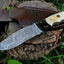 Artisan Crafted Damascus Steel Hunting Knife - Korvel