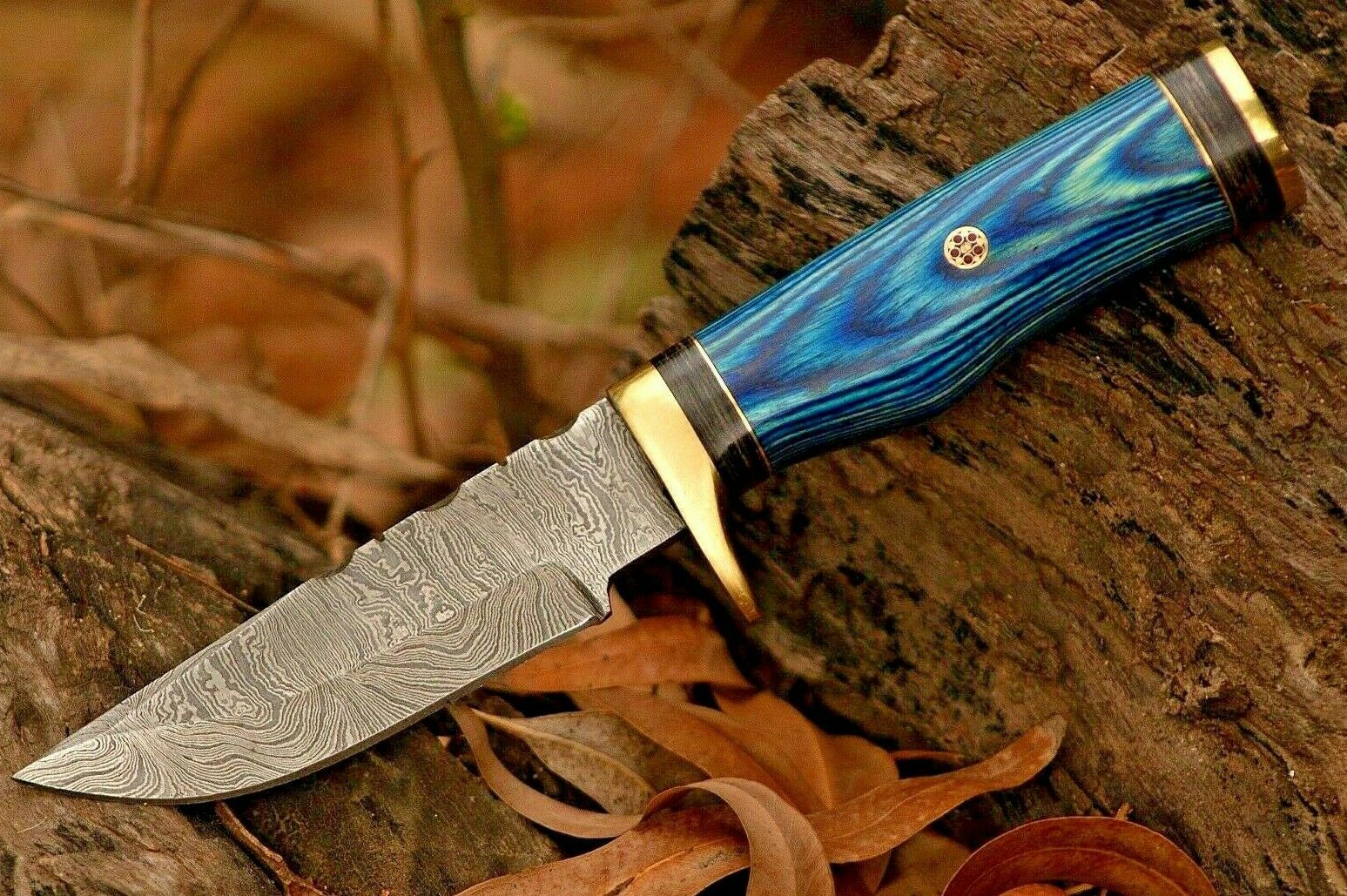 Artisan Crafted Damascus Steel Hunting Knife - Korvel