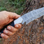 Bespoke Damascus Steel Hunting Knife - Artisan Crafted - Korvel
