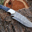 Bespoke Damascus Steel Hunting Knife - Artisan Crafted - Korvel