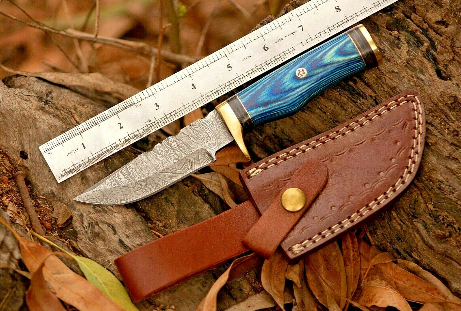 Artisan Crafted Damascus Steel Hunting Knife - Korvel