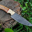 Artisan Crafted Damascus Steel Hunting Knife - Korvel
