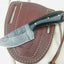 Artisan Crafted Damascus Steel Skinning Knife with Buffalo Horn Handle - Korvel