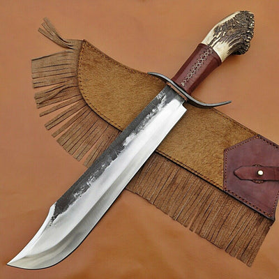 Premium Handcrafted 1095 Steel Bowie Knife for Outdoor Adventures - Korvel