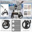 Folding Aluminum Baby Jogger Stroller with Diaper Bag - Gray