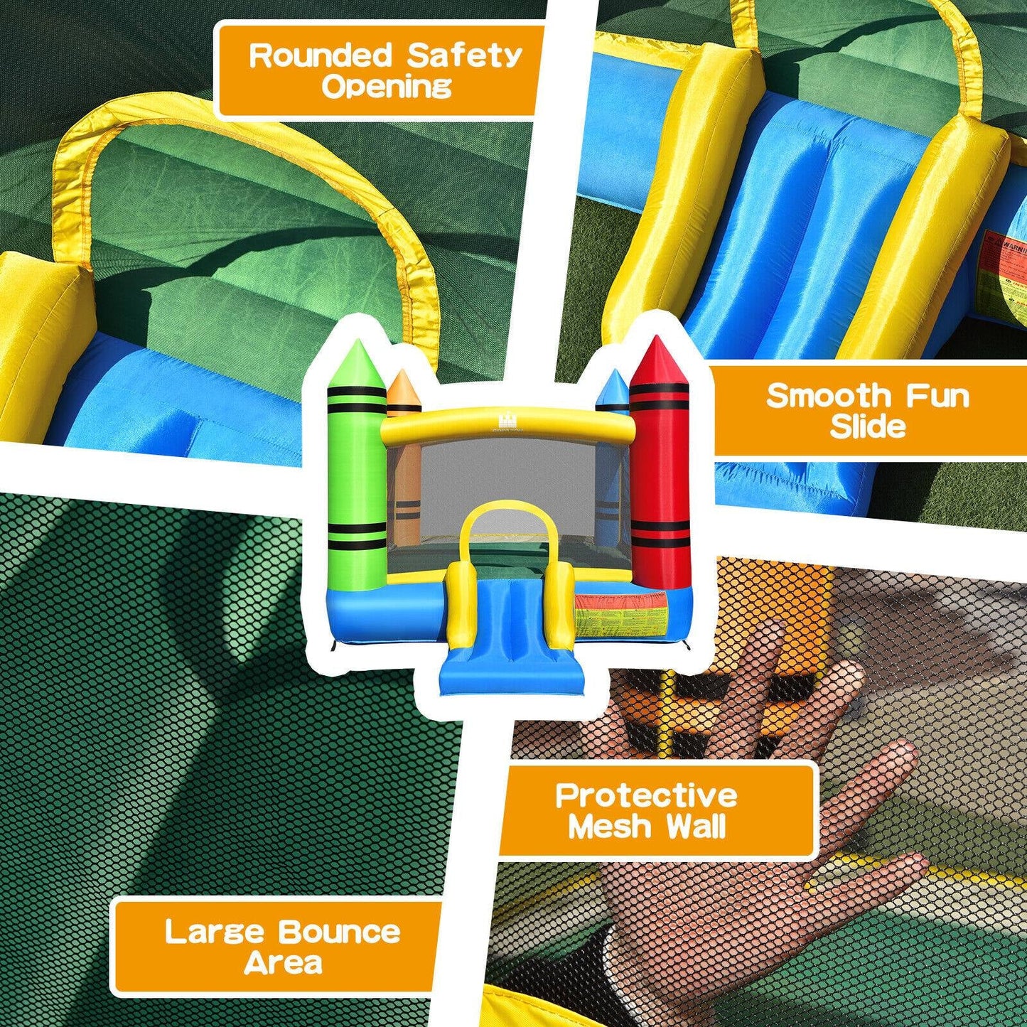 Kids Inflatable Bounce House with Slide