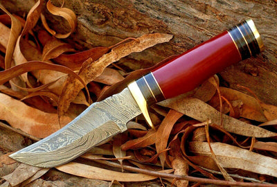 Premium Custom Damascus Steel Hunting Knife - Handcrafted Excellence - Korvel