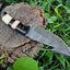 Premium Custom Damascus Steel Guthook Hunting Knife - Korvel