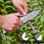Wilderness Guardian: Premium Hunting Knife with Damascus Steel Blade and Ergonomic Micarta Handle - Korvel
