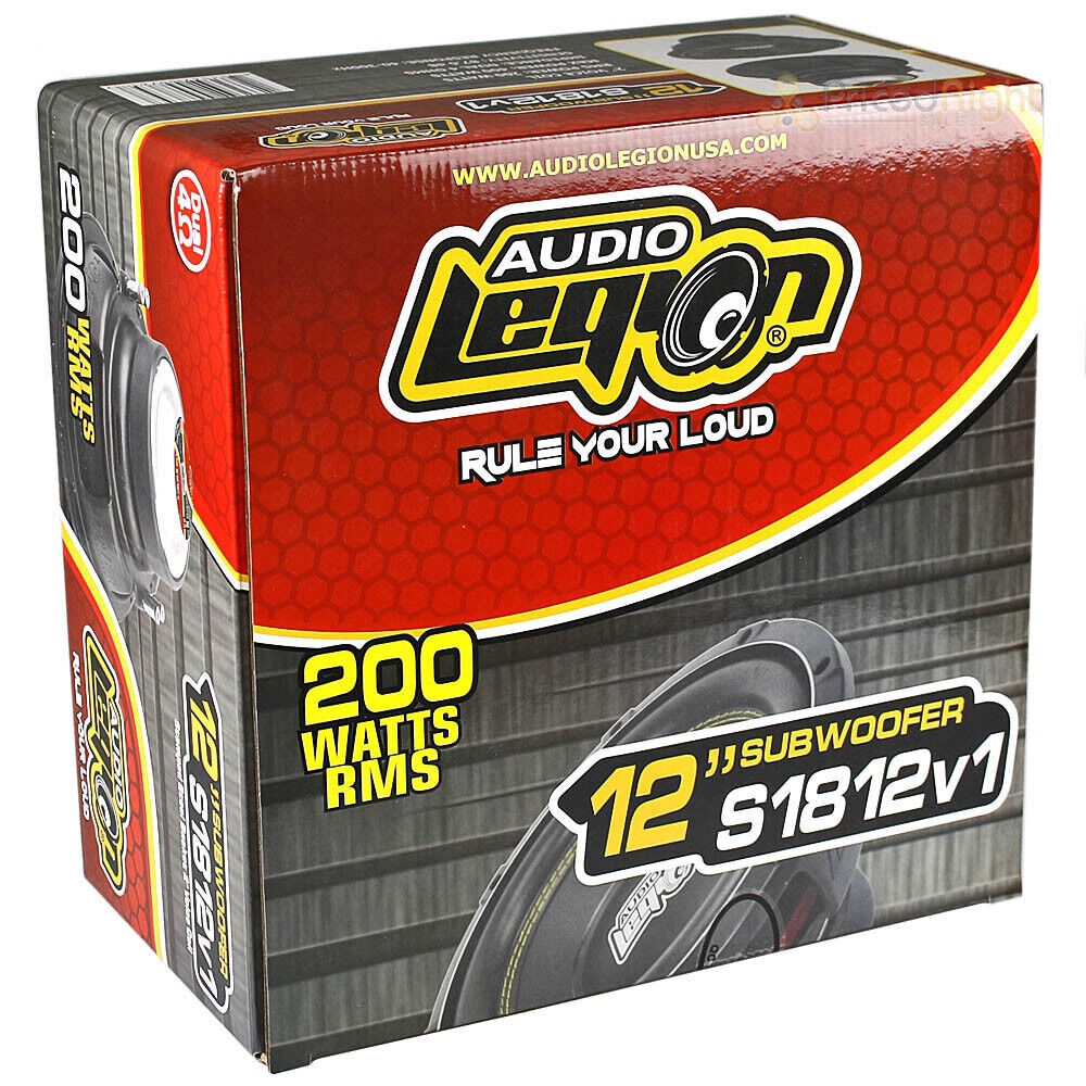 Audio Legion S1812 12" Dual 4 Ohm Subwoofer – Unleash the Bass - Korvel