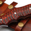 Premium Handcrafted Damascus Steel Tanto Tracker Knife - 11.5" Exotic Wood Handle with Horizontal Leather Sheath | Perfect for Survival, Cam - Korvel